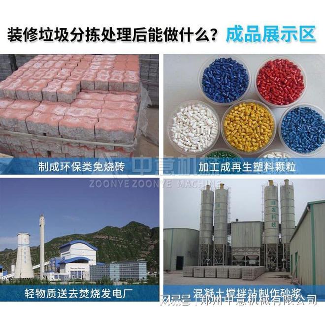 设备装修垃圾分拣处理生产线设备k8凯发一触即发塑料垃圾处理(图2)